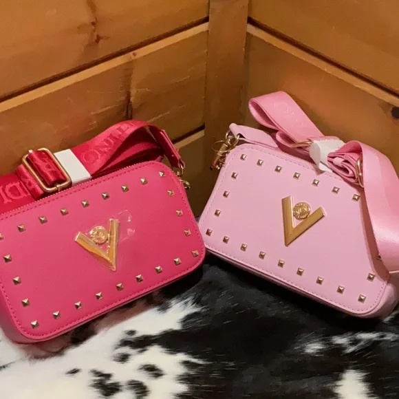 Valentino Orlandi Light Pink Studded Women's Bag NWT - Picture 2 of 4